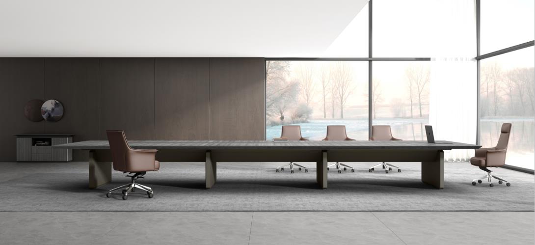 Xnik实木办公桌 - 3米总经理办公桌_总经理办公室用什么样的办公桌更好(图1)