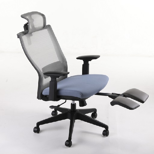 M5人体工学椅_带脚踏转椅图片