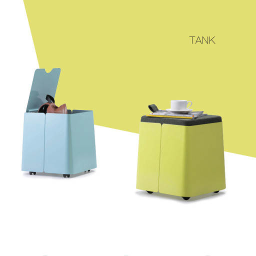 TANK带滑轮文件柜_创意家具- 如何利用视错觉拓展空间